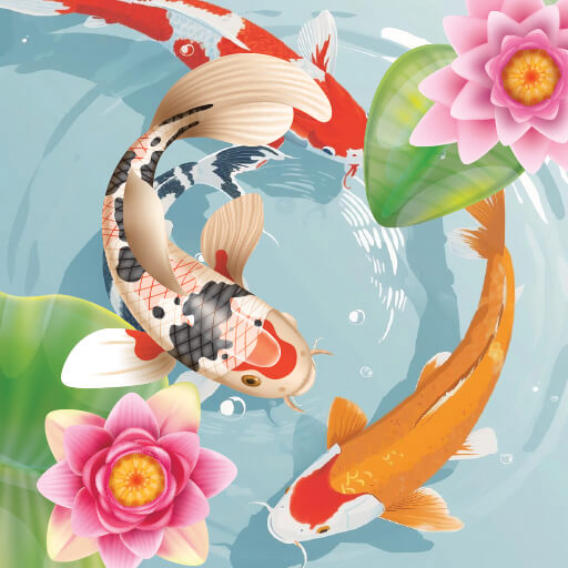 Koi Fish Pond - Idle Merge Game img