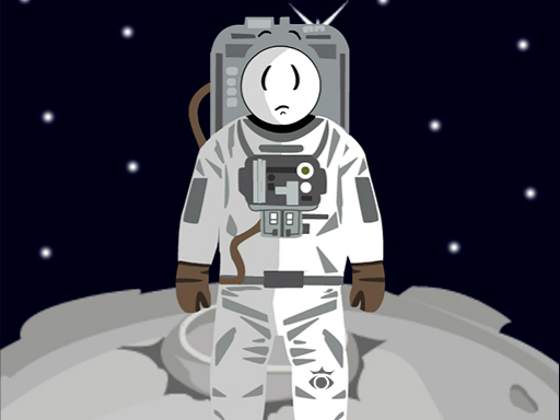 Stickman in space img