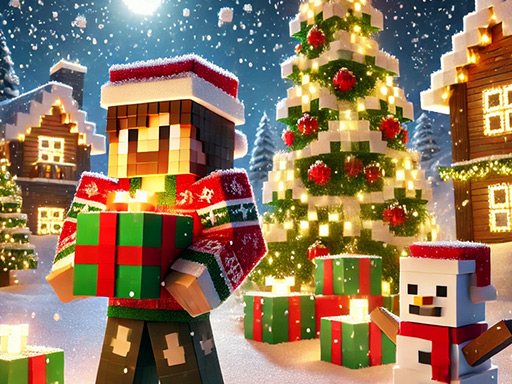Minecraft Christmas Jigsaw: Festive Pixel Art Fun img